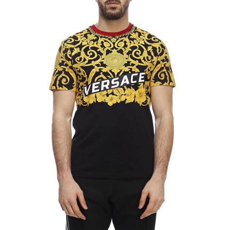 versace black shirt free shipping|Versace t shirt men price.